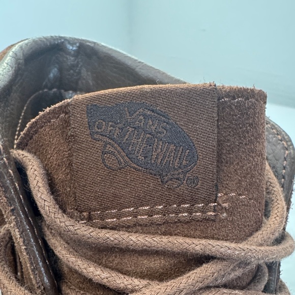 Vans Off The Wall Brown Suede High-Top Moccasin Style Men's Shoes Size 8 - Picture 5 of 6